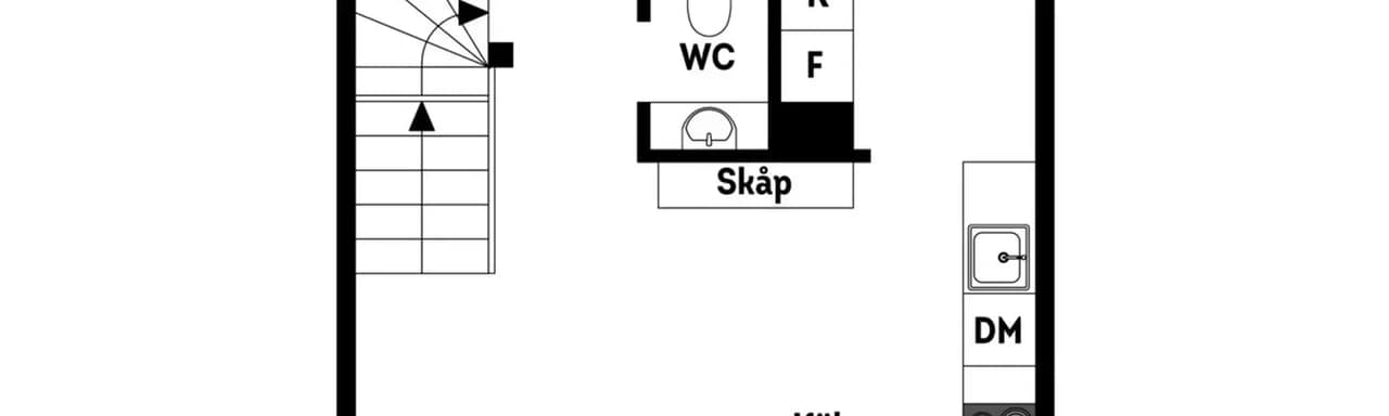Floor plan for Blåvidegränd 48