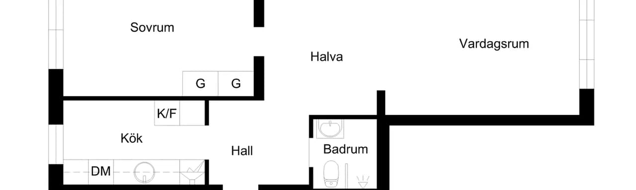 Floor plan for Saarisvägen 4C