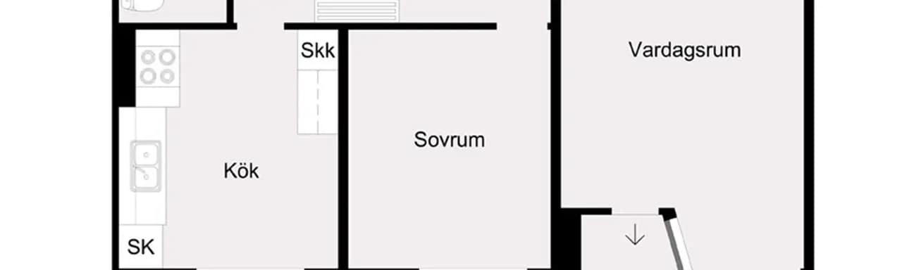 Floor plan for Rödkullastigen 7B