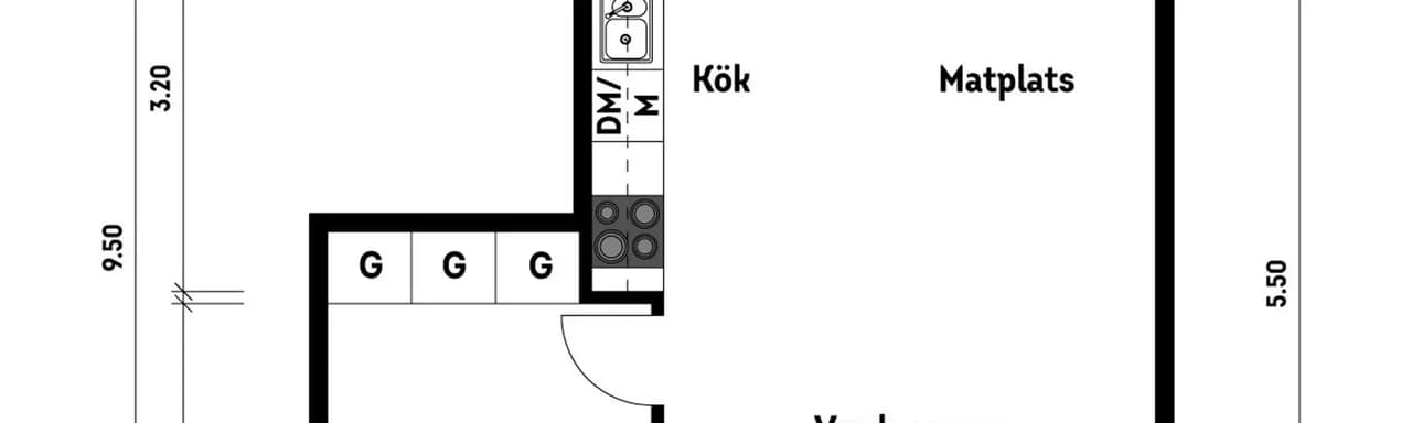 Planritning för Porfyrvägen 33