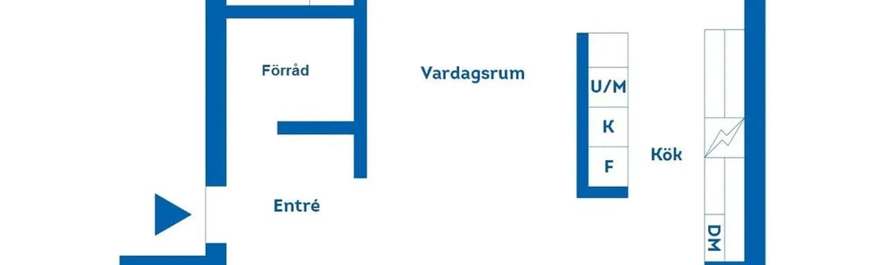 Planritning för Blommelundsallén 1