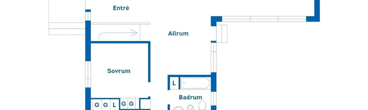 Floor plan for Torpvägen 9