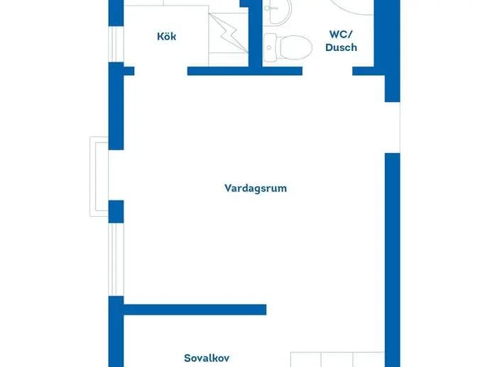 Floor plan for Munkhagsgatan 88