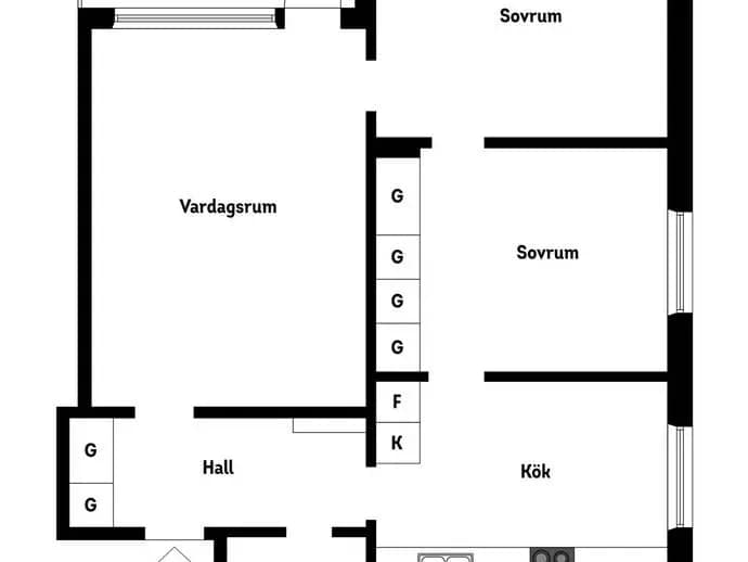 Planritning för Bollmoravägen 2