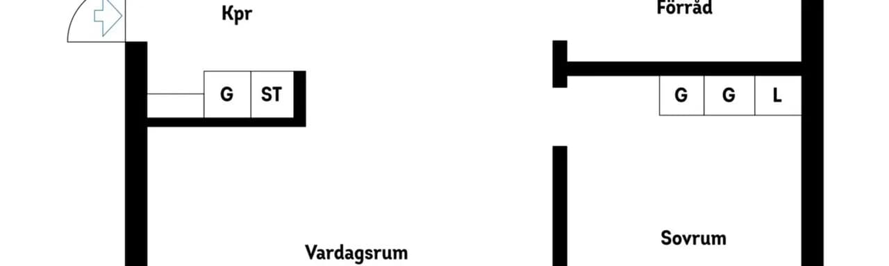 Floor plan for Fotbollsvägen 2