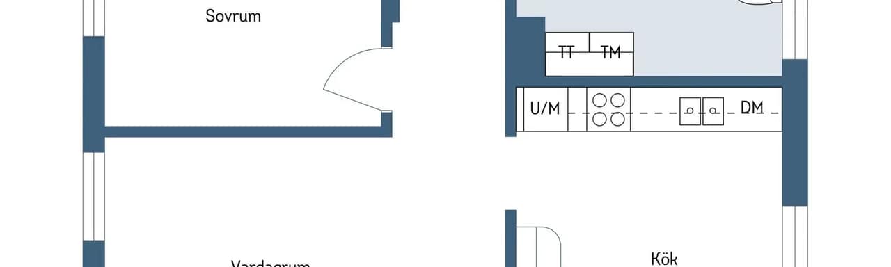 Floor plan for Sjövallavägen 8