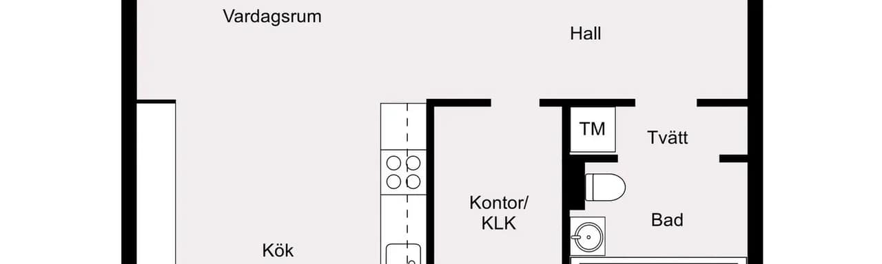 Floor plan for Gymnasistgatan 1A