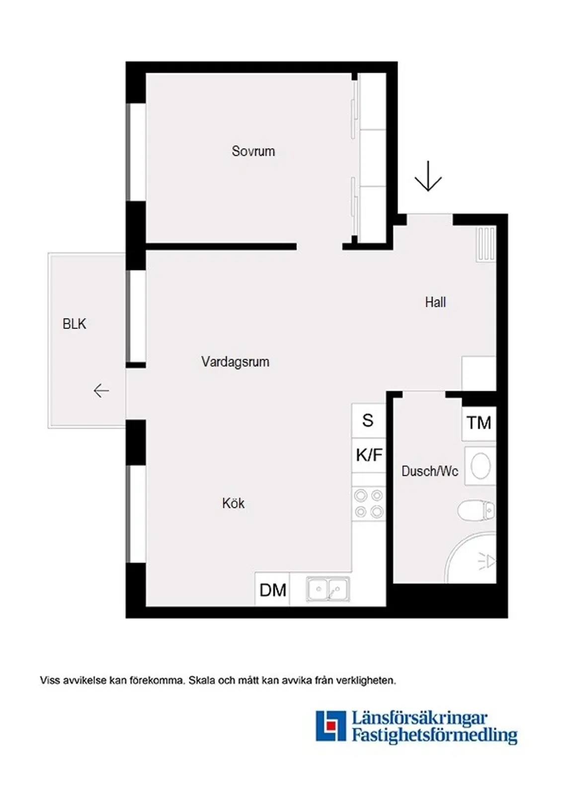 Floor plan for Mastgränd 23