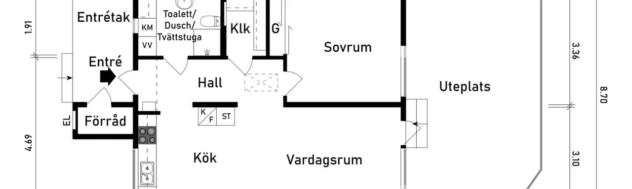 Floor plan for Kardemummaslingan 75