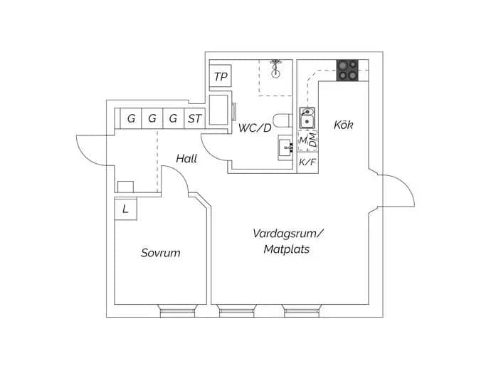 Floor plan for Golfbanevägen 13