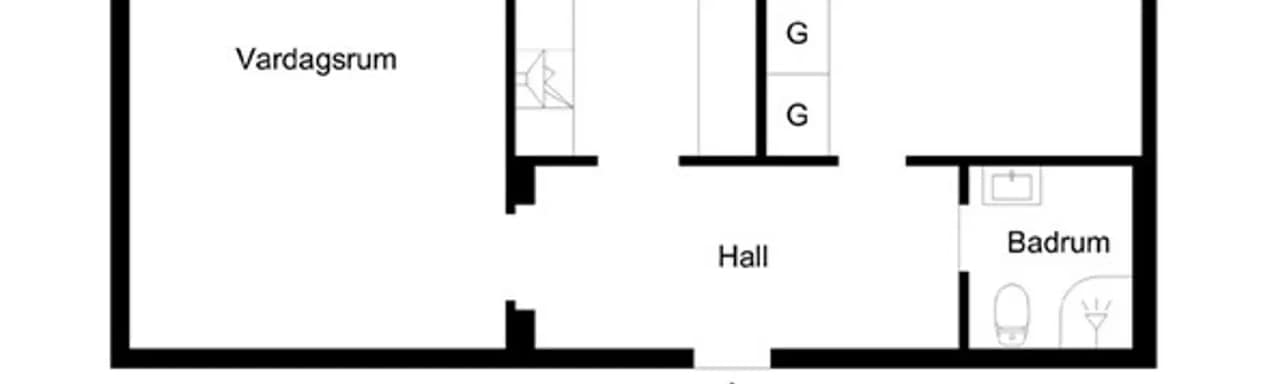 Floor plan for Nobelvägen 107 A