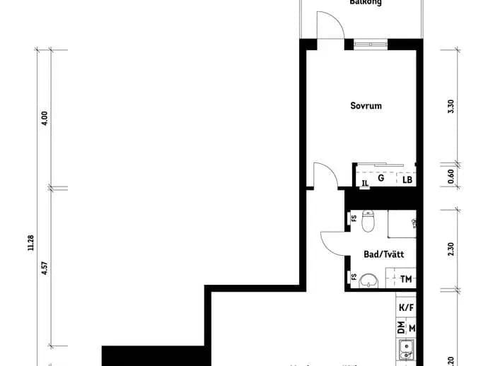 Floor plan for Textilgatan 7