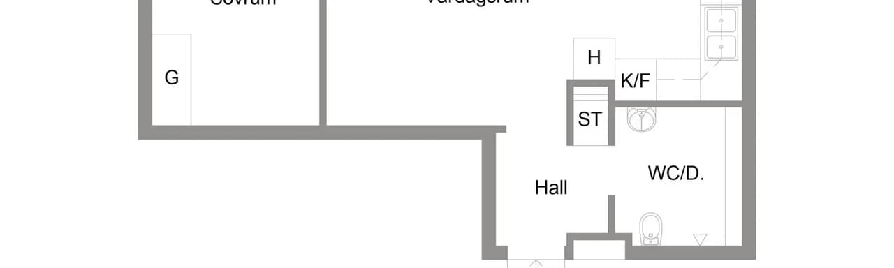 Planritning för Vasagatan 26A