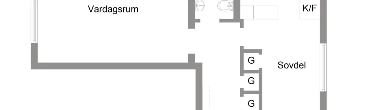 Planritning för Engelbrektsgatan 16B