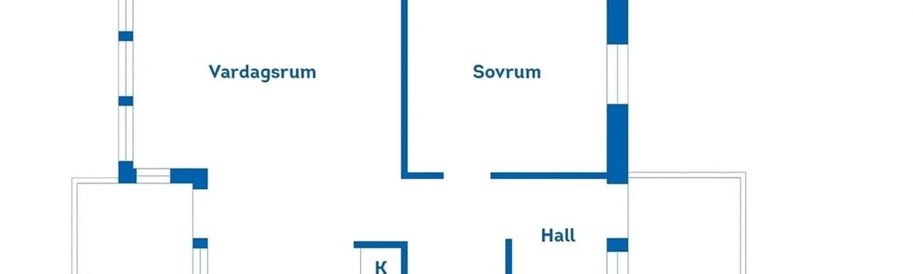 Planritning för Inägovägen 9B