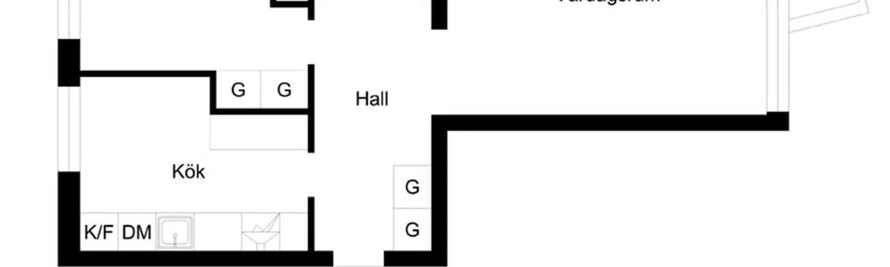 Planritning för Bodekullsgången 21B