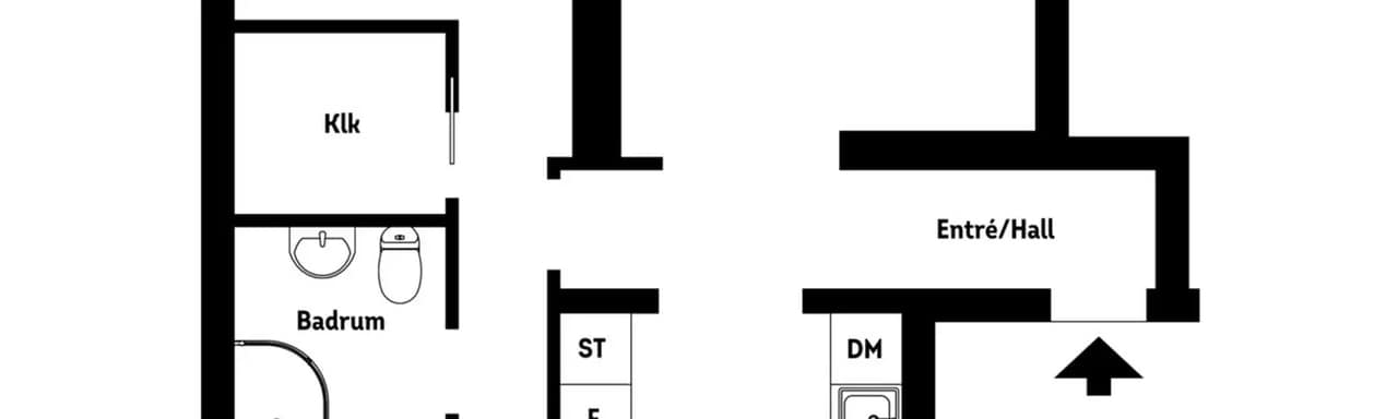 Floor plan for Trädgårdsgatan 24D