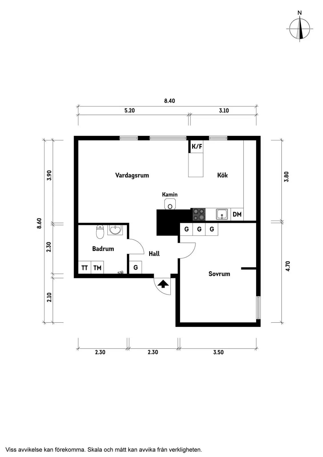 Floor plan for Annebergs gård  14c