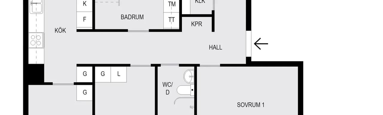 Floor plan for Årstavägen 3