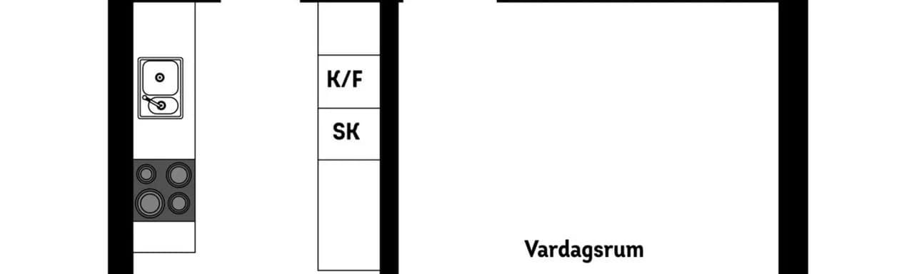 Planritning för Signalgatan 13B
