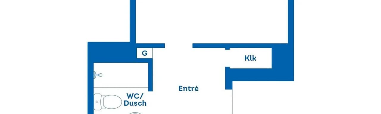 Floor plan for Holmgatan 16B