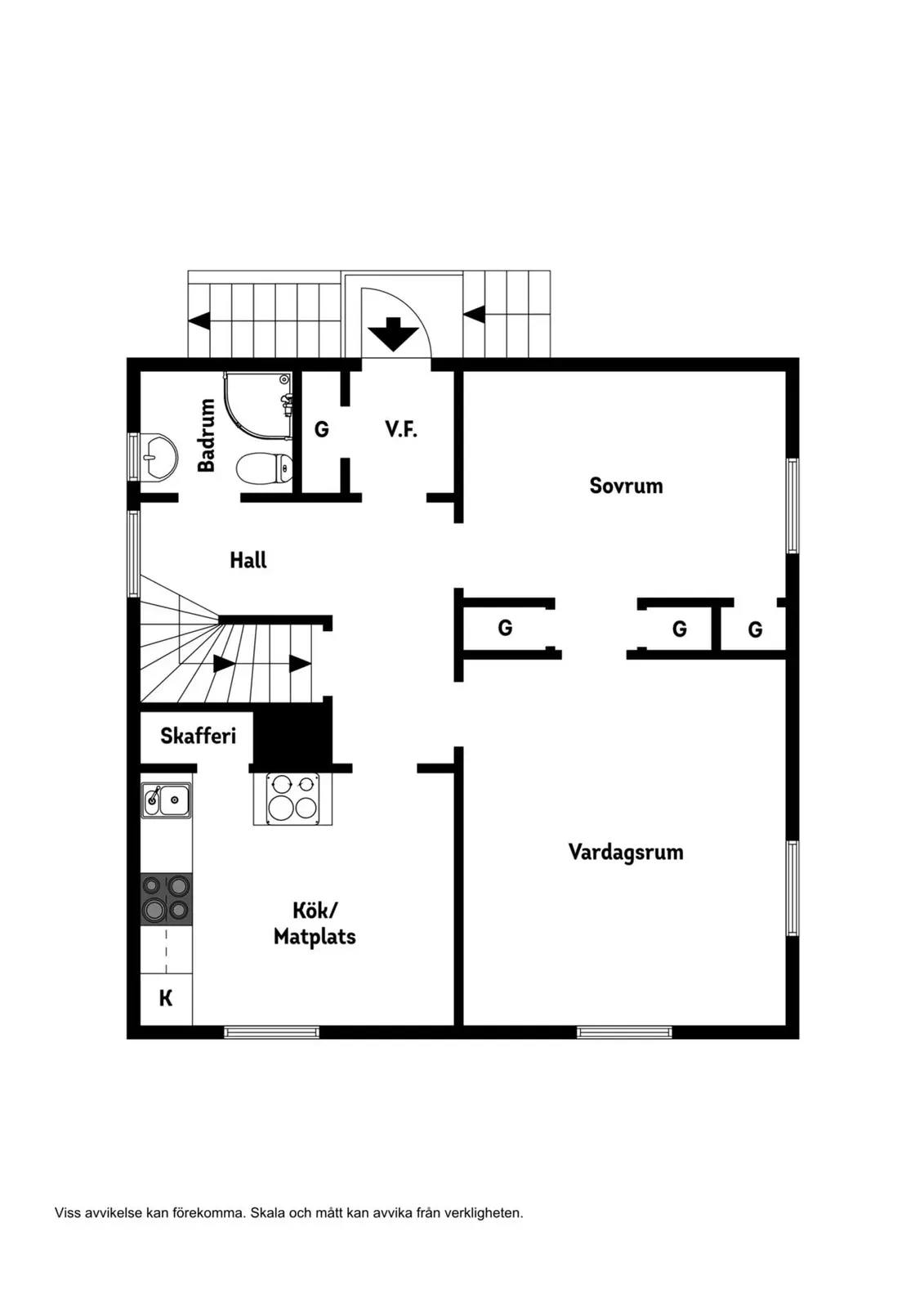 Planritning för Tallvägen 9