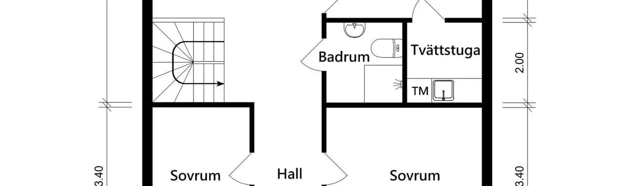 Floor plan for Fjällbruden 240