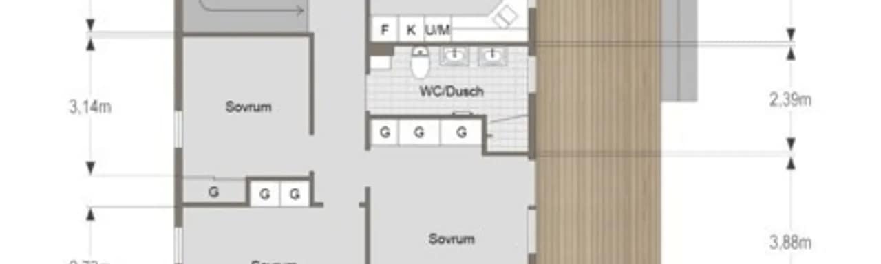 Planritning för Ängsvägen 9