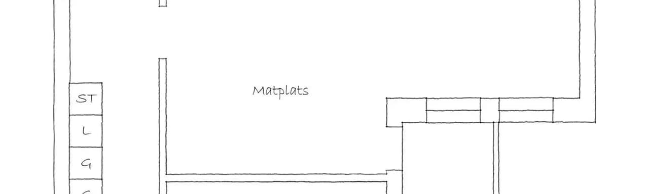 Planritning för S:t Olofsgatan 28 B