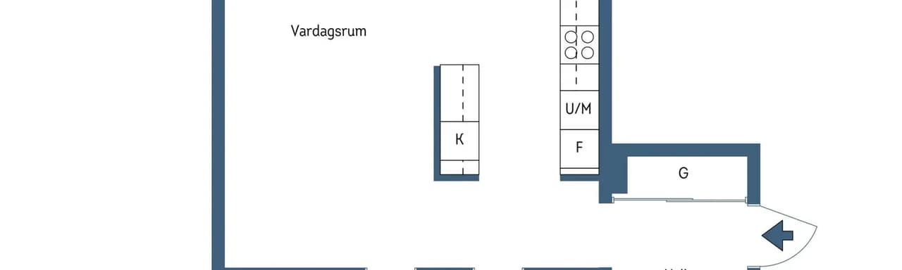 Floor plan for Finnboda Kajväg 13B