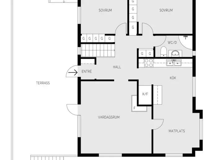 Floor plan for Föreningsvägen 44