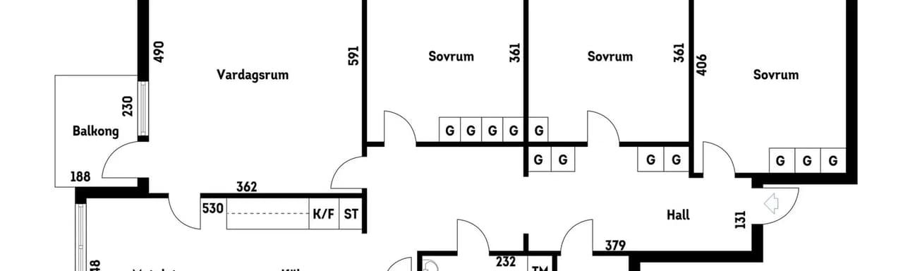 Floor plan for Larsbodavägen 57