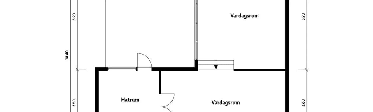 Planritning för Hasslingegatan 21