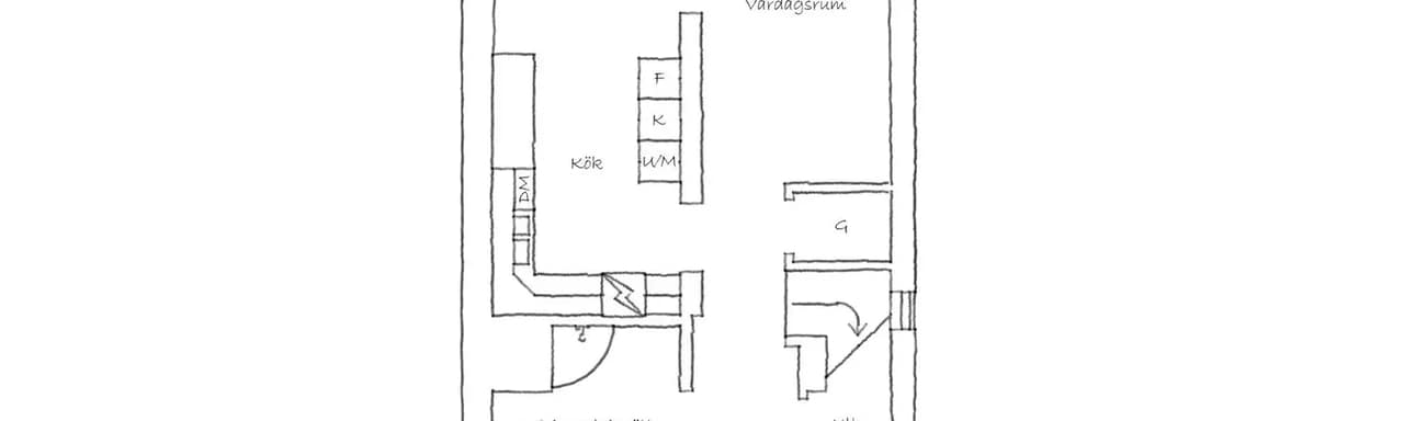 Planritning för Poppelbladsvägen 7A