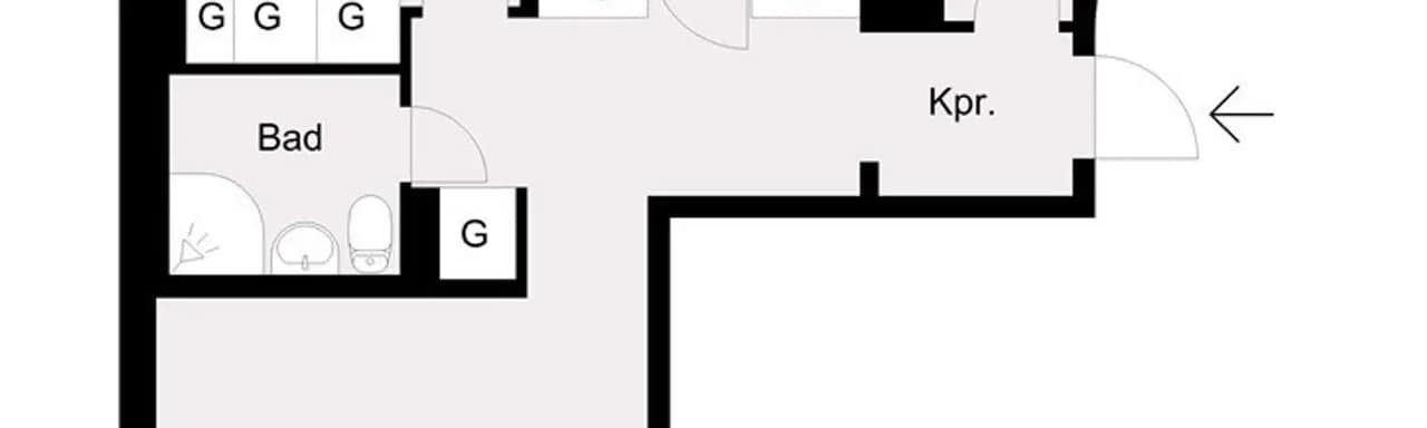 Floor plan for Trollvägen 3