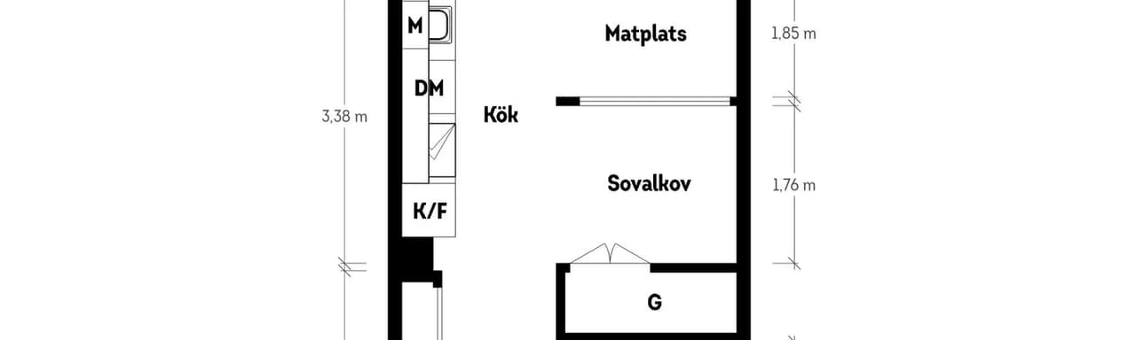 Floor plan for Träkilsgatan 48