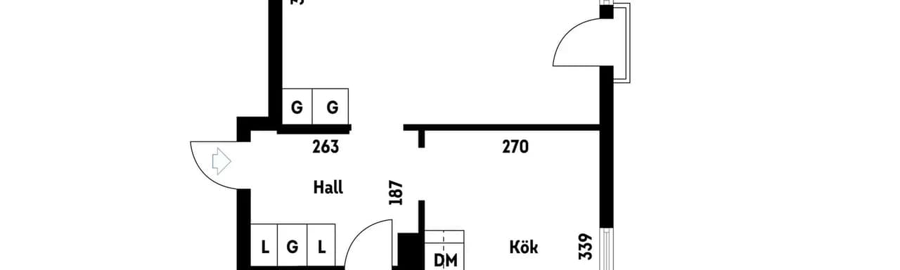Floor plan for Kubbegatan 59