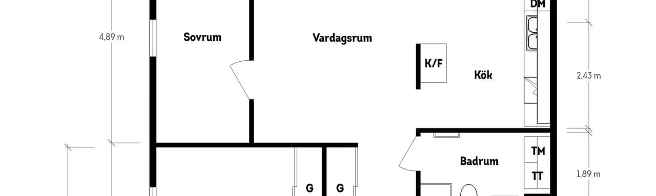 Planritning för Fräntorpsgatan 86