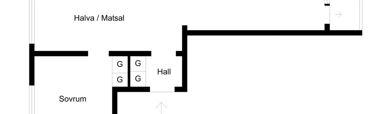 Floor plan for Blekingsborgsgatan 3A