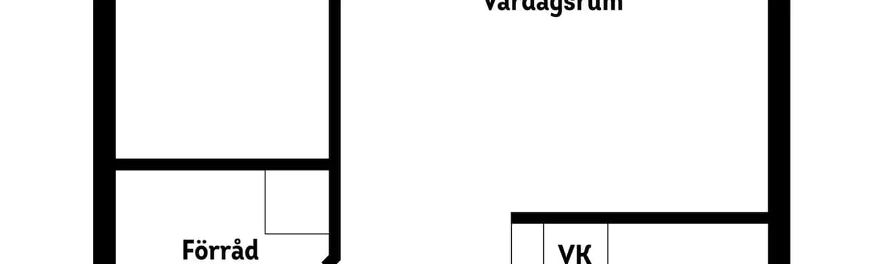 Planritning för Bergavägen 8b