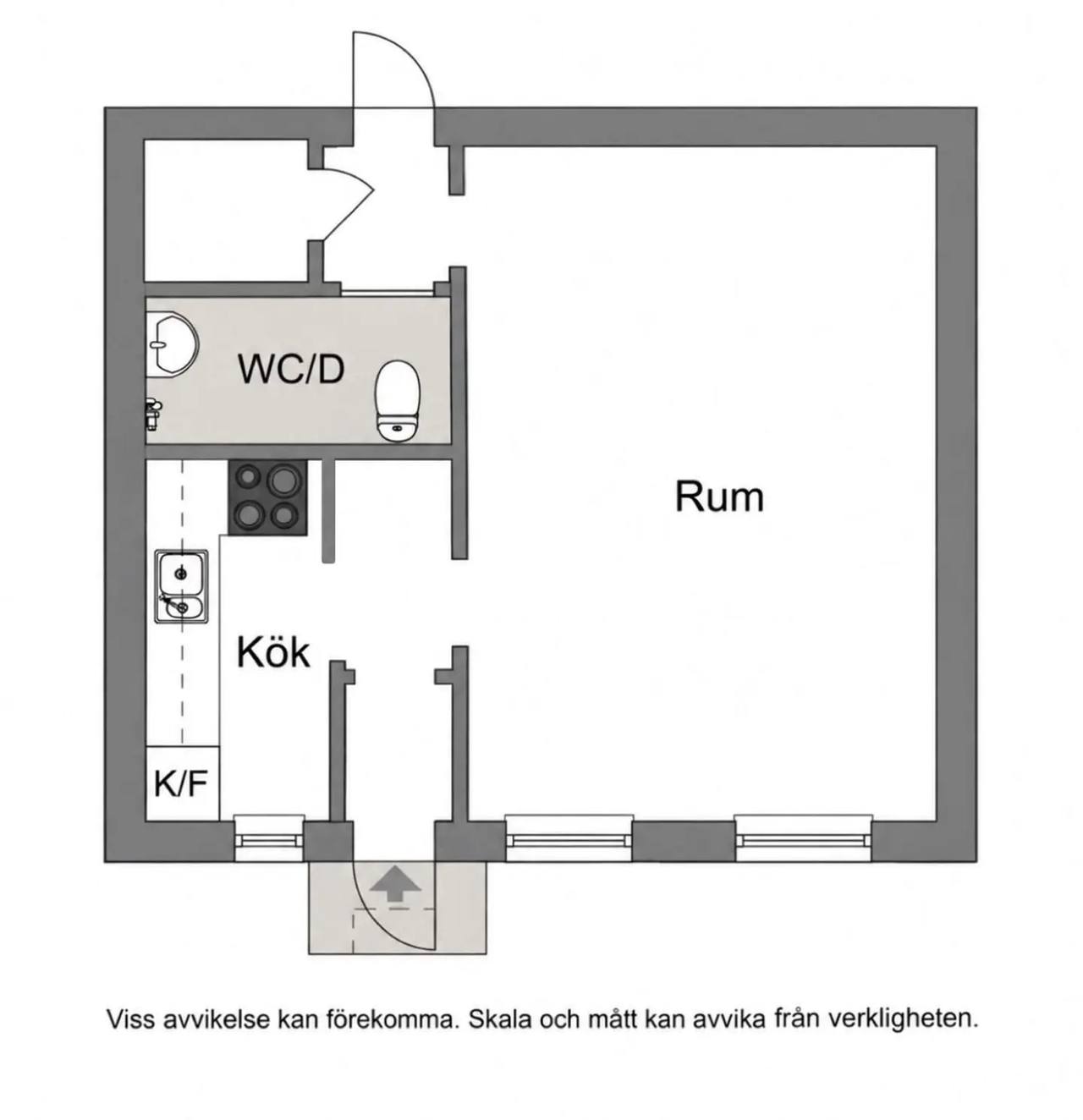 Floor plan for Stockholmsvägen 15b