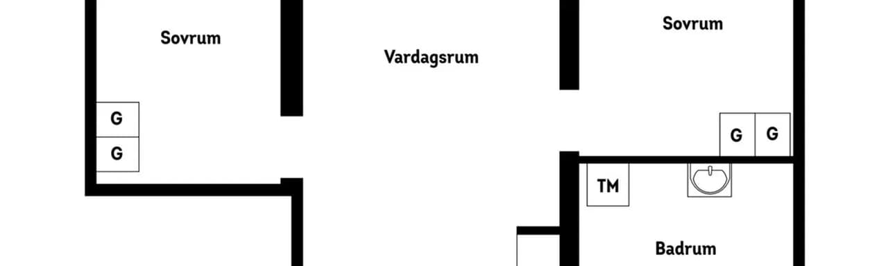 Floor plan for Axel Ohlssons gata 15E