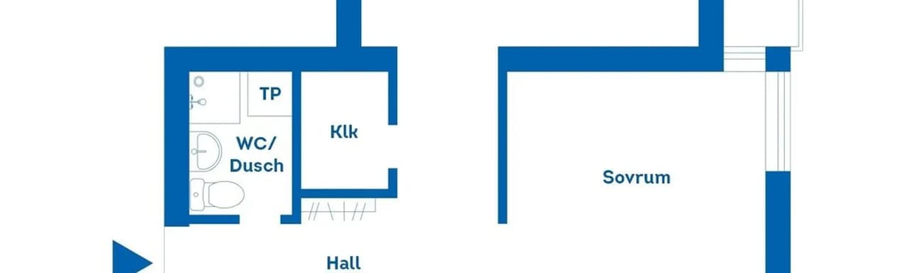 Planritning för Tingstagatan 4A