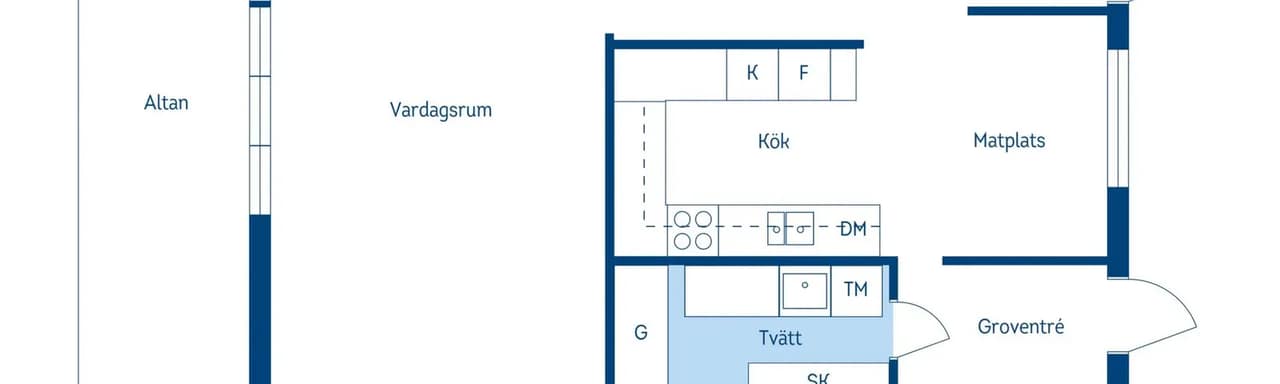 Floor plan for Allvädersgränd 73