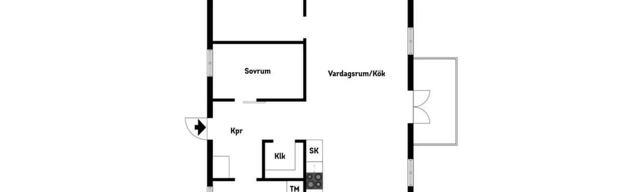 Planritning för Olympiagatan 3A
