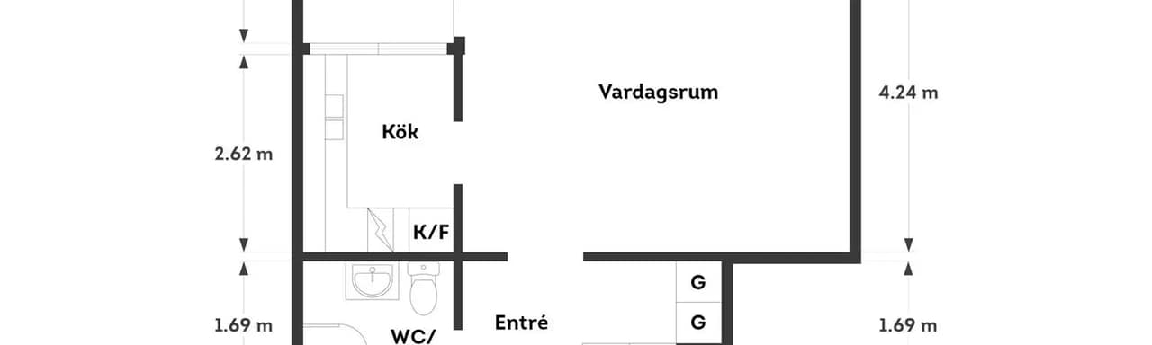 Floor plan for Arvesgärde 2