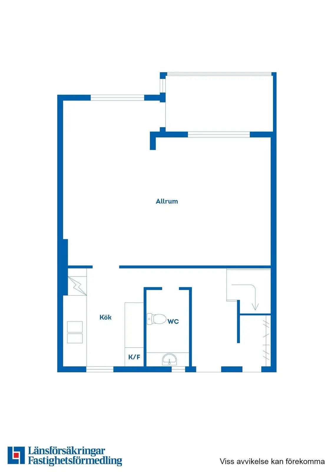 Floor plan for Kälbyholmsvägen 16D