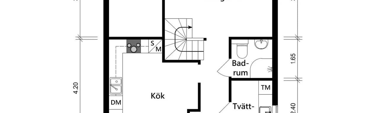 Floor plan for Högrells väg 36