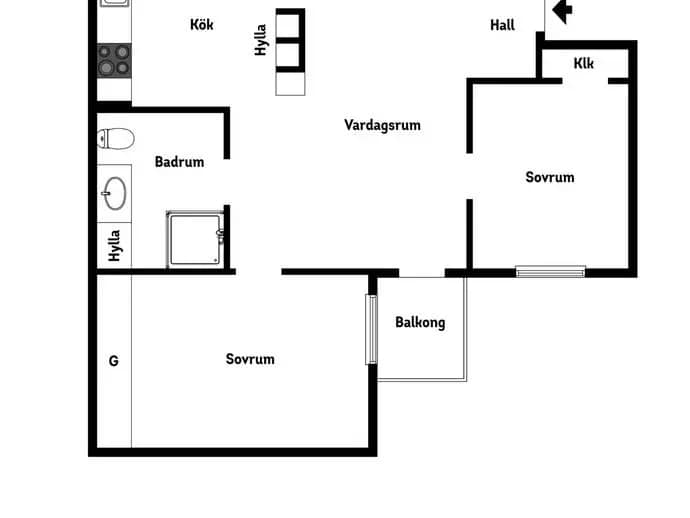 Floor plan for Surbrunnsgatan 45, 2tr