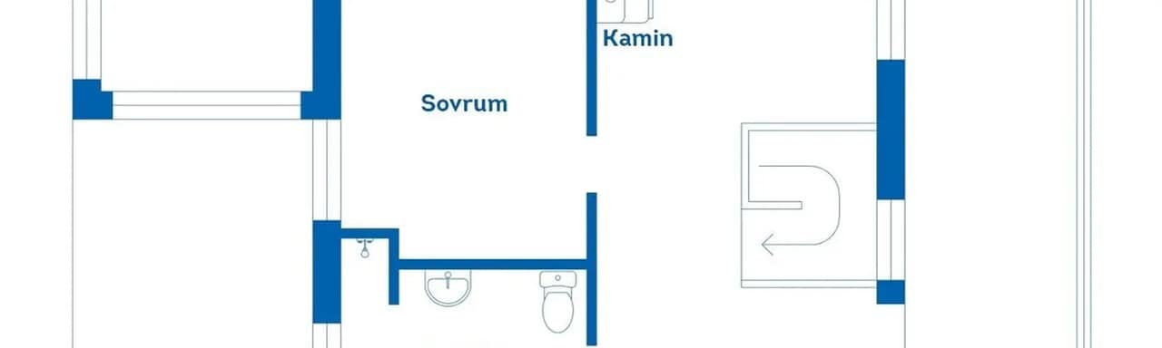 Floor plan for Vimmelmoravägen 3A